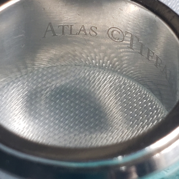 Tiffany & Co Sterling Silver Titanium  Atlas Ring - Picture 4 of 7